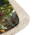 About my Brain Institute Blankets Peacock Spirit Animal Sherpa blanket