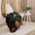 About my Brain Institute Blankets Peacock Spirit Animal Sherpa blanket