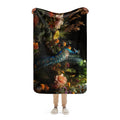 About my Brain Institute Blankets Peacock Spirit Animal Sherpa blanket