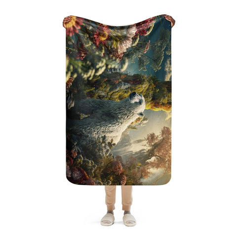 About my Brain Institute Blankets Polar Bear Spirit Animal Sherpa Blanket