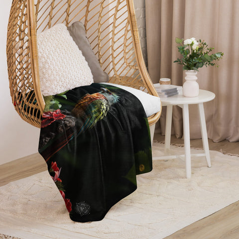 About my Brain Institute Blankets Quetzal Spirit Animal Sherpa Blanket