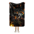 About my Brain Institute Blankets Raccoon Spirit Animal Sherpa Blanket