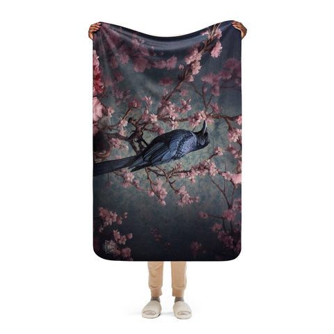 About my Brain Institute Blankets Raven Spirit Animal Sherpa Blanket