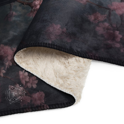 About my Brain Institute Blankets Raven Spirit Animal Sherpa Blanket