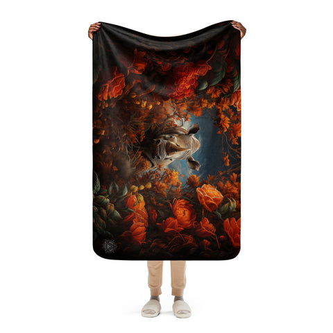 About my Brain Institute Blankets Rhinoceros Spirit Animal Sherpa Blanket