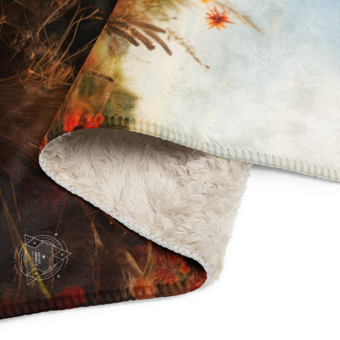 About my Brain Institute Blankets Rooster Spirit Animal Sherpa Blanket