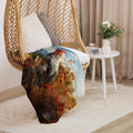 About my Brain Institute Blankets Rooster Spirit Animal Sherpa Blanket