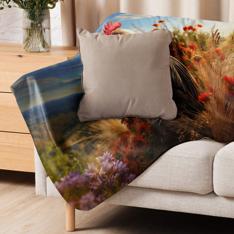 About my Brain Institute Blankets Rooster Spirit Animal Sherpa Blanket