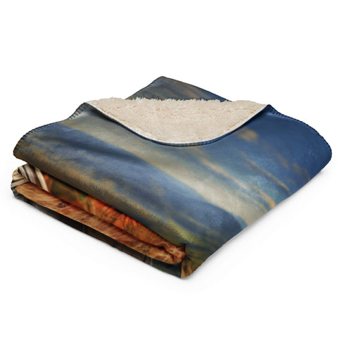 About my Brain Institute Blankets Rooster Spirit Animal Sherpa Blanket