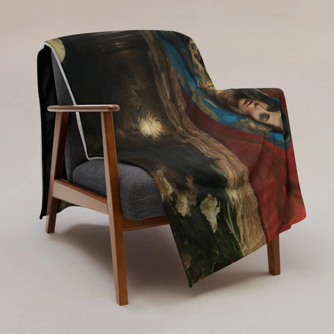 About my Brain Institute Blankets Sahmeran Goddess Throw Blanket