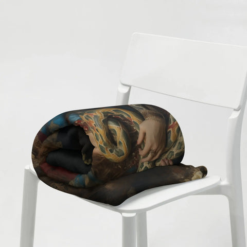 About my Brain Institute Blankets Sahmeran Goddess Throw Blanket