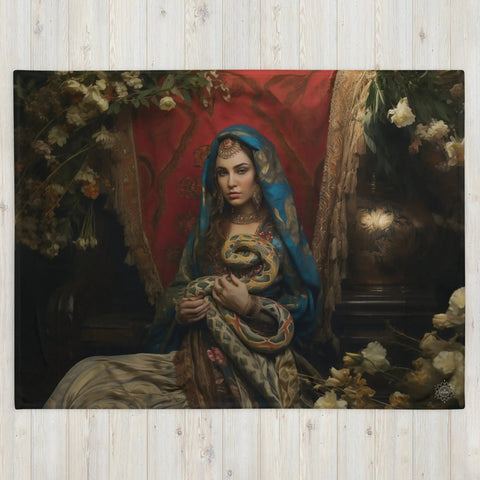 About my Brain Institute Blankets Sahmeran Goddess Throw Blanket