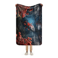 About my Brain Institute Blankets Salmon Spirit Animal Sherpa Blanket