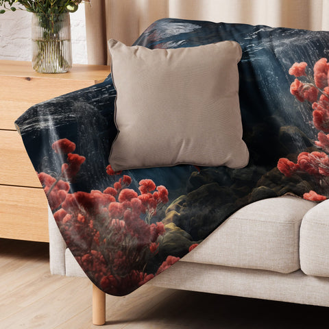 About my Brain Institute Blankets Salmon Spirit Animal Sherpa Blanket