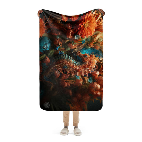 About my Brain Institute Blankets Seahorse Spirit Animal Sherpa blanket