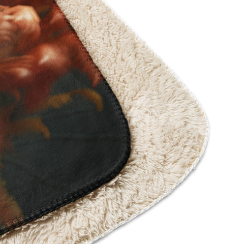 About my Brain Institute Blankets Seahorse Spirit Animal Sherpa blanket