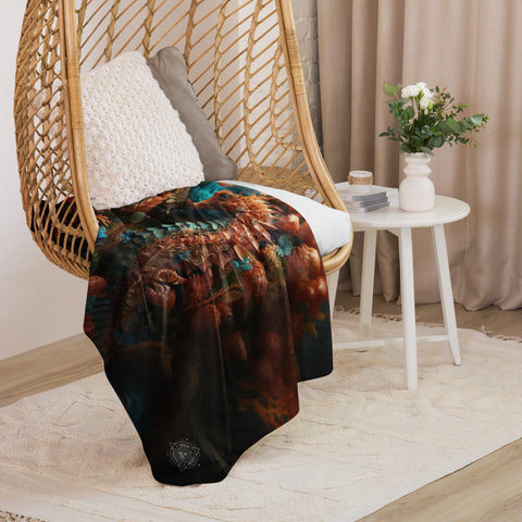 About my Brain Institute Blankets Seahorse Spirit Animal Sherpa blanket