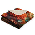 About my Brain Institute Blankets Seahorse Spirit Animal Sherpa blanket