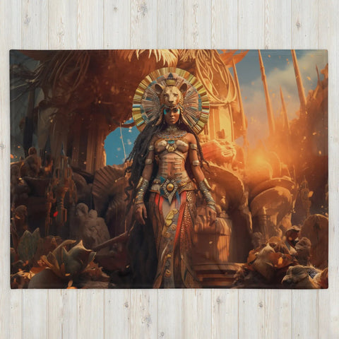 About my Brain Institute Blankets Sekhmet Goddess Throw Blanket