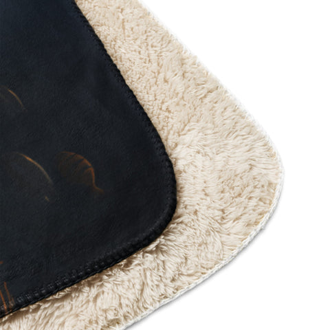 About my Brain Institute Blankets Shark Spirit Animal Sherpa Blanket