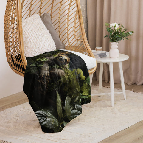 About my Brain Institute Blankets Sloth Spirit Animal Sherpa Blanket