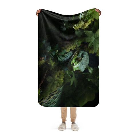 About my Brain Institute Blankets Snake Spirit Animal Sherpa Blanket