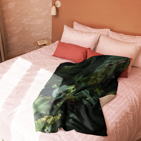 About my Brain Institute Blankets Snake Spirit Animal Sherpa Blanket