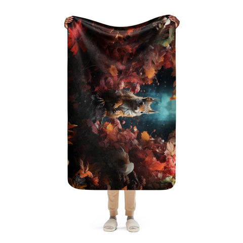 About my Brain Institute Blankets Squirrel Spirit Animal Sherpa Blanket
