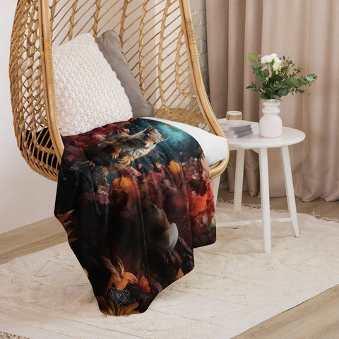 About my Brain Institute Blankets Squirrel Spirit Animal Sherpa Blanket