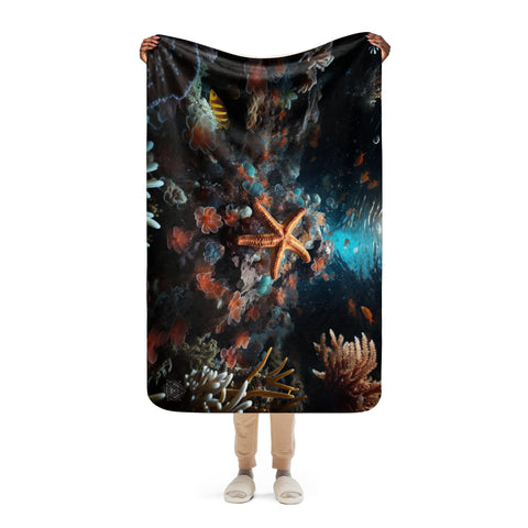 About my Brain Institute Blankets Starfish Spirit Animal Sherpa Blanket
