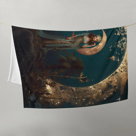 About my Brain Institute Blankets Tanit Goddess Throw Blanket