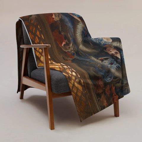 About my Brain Institute Blankets Tiamat Goddess Throw Blanket