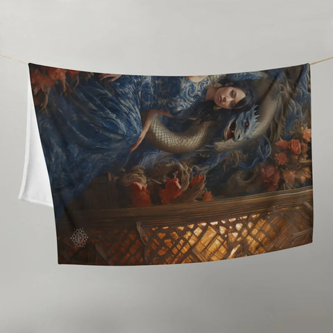About my Brain Institute Blankets Tiamat Goddess Throw Blanket