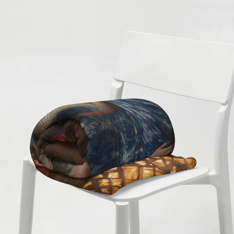 About my Brain Institute Blankets Tiamat Goddess Throw Blanket