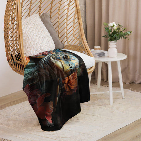 About my Brain Institute Blankets Tortoise Spirit Animal Sherpa Blanket