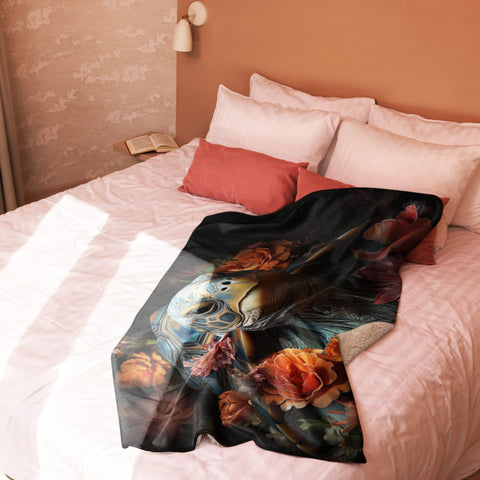 About my Brain Institute Blankets Tortoise Spirit Animal Sherpa Blanket