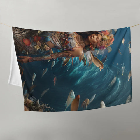 About my Brain Institute Blankets Vairaumati Goddess Throw Blanket
