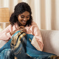 About my Brain Institute Blankets Whale Spirit Animal Sherpa Blanket