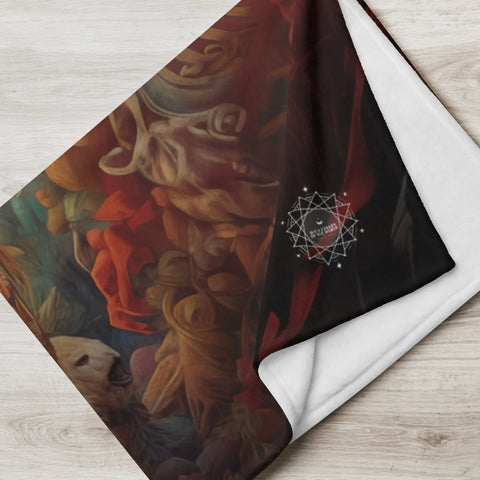 About my Brain Institute Blankets White Buffalo Calf Woman Goddess Throw Blanket
