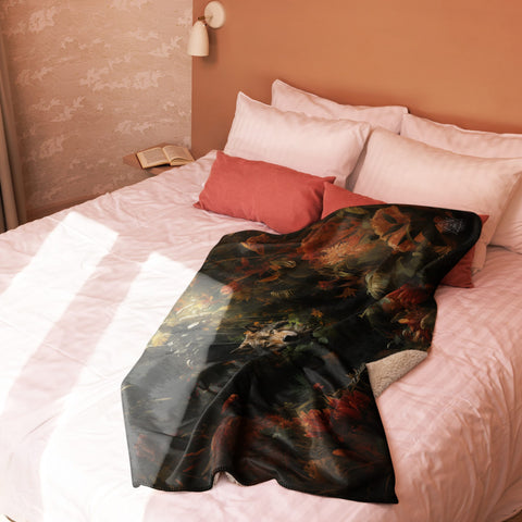 About my Brain Institute Blankets Wolf Spirit Animal Sherpa Blanket