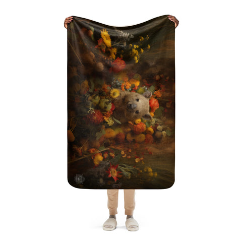About my Brain Institute Blankets Wombat Spirit Animal Sherpa Blanket