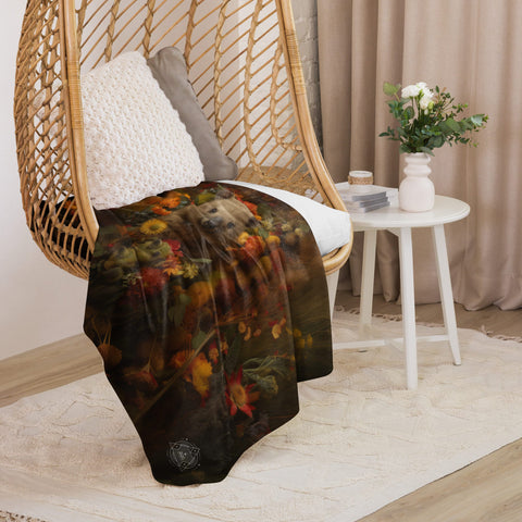About my Brain Institute Blankets Wombat Spirit Animal Sherpa Blanket