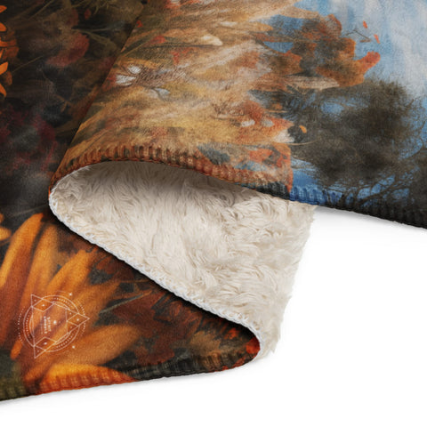 About my Brain Institute Blankets Zebra Spirit Animal Sherpa Blanket