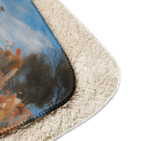 About my Brain Institute Blankets Zebra Spirit Animal Sherpa Blanket