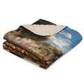 About my Brain Institute Blankets Zebra Spirit Animal Sherpa Blanket