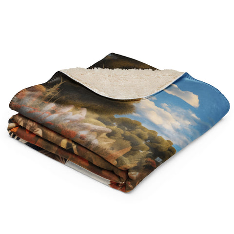 About my Brain Institute Blankets Zebra Spirit Animal Sherpa Blanket