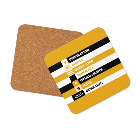 About my Brain Institute Coasters Heart 2 Heart Inspiration Cork-Back Coaster