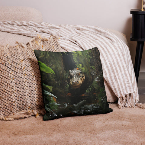 About my Brain Institute Cushion Covers 18″×18″ Alligator Spirit Animal Cushion Covers