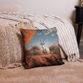About my Brain Institute Cushion Covers 18″×18″ Arabian Oryx Spirit Animal Cushion Covers