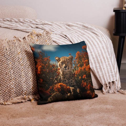About my Brain Institute Cushion Covers 18″×18″ Cheetah Spirit Animal Cushion Covers